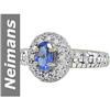 Image 1 : 1.39 ct Blue Spinel & Diamond Ring 14kt Gold