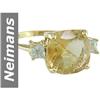 Image 1 : 5.50 ct Citrine & White Sapphire Ring 14kt Gold