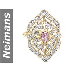 .90 ct Pink Spinel & Diamond Ring 14kt Gold