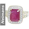 Image 1 : 4.21 ct Ruby & Diamond Ring 14kt Gold