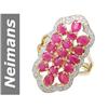 Image 1 : 3.61 ct Ruby & Diamond Ring 14kt Gold