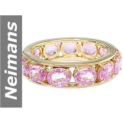 4.55 ct Pink Sapphire Ring 14kt Gold