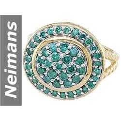 .96 ct Blue Diamond Ring 14kt Gold