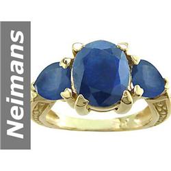 7.00 ct Blue Sapphire Ring 14kt Gold