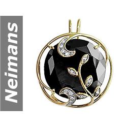 78.81 ct Black & White Diamond Pendant 14kt Gold