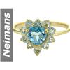 Image 1 : 1.75 ct Blue, Light Swiss Blue Topaz Ring 14kt Gold