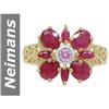 Image 1 : 2.63 ct Pink Sapphire & Ruby Ring 14kt Gold