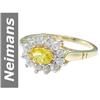 Image 1 : 1.20 ct White, Yellow Sapphire Ring 14kt Gold