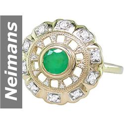 .62 ct Emerald & Diamond Ring 14kt Gold