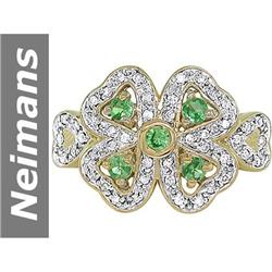 .58 ct Tsavorite & Diamond Ring 14kt Gold
