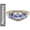 Image 1 : 1.03 ct Tanzanite & Diamond Ring 14kt Gold