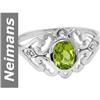 Image 1 : .91 ct Peridot & Diamond Ring 14kt Gold