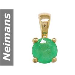 .25 ct Emerald Pendant 14kt Gold