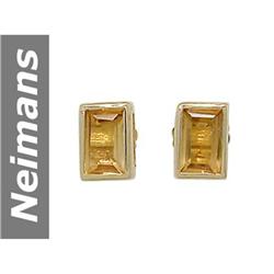 .70 ct Citrine Earrings 14kt Gold