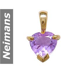 .70 ct Amethyst Pendant 14kt Gold