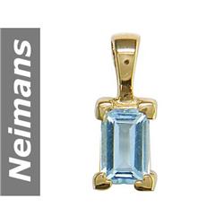 .25 ct Aquamarine Pendant 14kt Gold