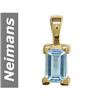 Image 1 : .25 ct Aquamarine Pendant 14kt Gold