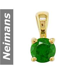 .28 ct Chrome Diopside Pendant 14kt Gold