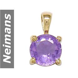 .75 ct Amethyst Pendant 14kt Gold