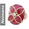 Image 1 : 42.24 ct Ruby & Diamond Ring 14kt Gold