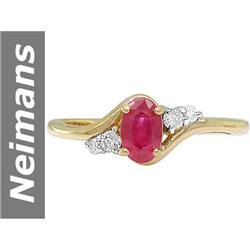 .69 ct Ruby & Diamond Ring 14kt Gold
