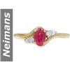 Image 1 : .69 ct Ruby & Diamond Ring 14kt Gold