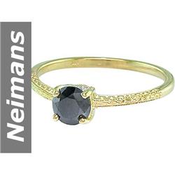 .61 ct Black & White Diamond Ring 14kt Gold