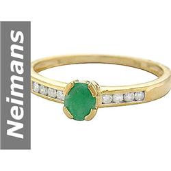 .58 ct Emerald & Diamond Ring 14kt Gold