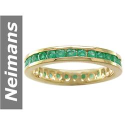 1.23 ct Emerald Ring 14kt Gold