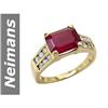 Image 1 : 3.78 ct Ruby & Diamond Ring 14kt Gold