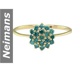 .50 ct Blue Diamond Ring 9kt Gold