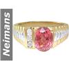 Image 1 : 2.09 ct Pink Tourmaline & Diamond Ring 14kt Gold