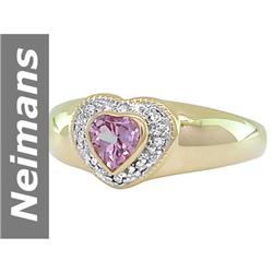 .64 ct Pink Sapphire & Diamond Ring 14kt Gold