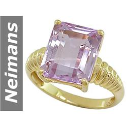 8.95 ct Pink Kunzite Ring 14kt Gold