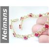 Image 1 : 10.80 ct Ruby Bracelet 14kt Gold