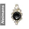 Image 1 : 7.88 ct Black & White Diamond Pendant 14kt Gold