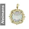 Image 1 : 20.48 ct Blue Diamond & Green Kunzite Pendant 14kt Gold