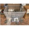 Image 2 : SHELF LOT OF MARINE HARDWARE HINGES, CLASPS, FAN, BALL VALVES, MULTI-BATTERY ISOLATOR X 2, OAR