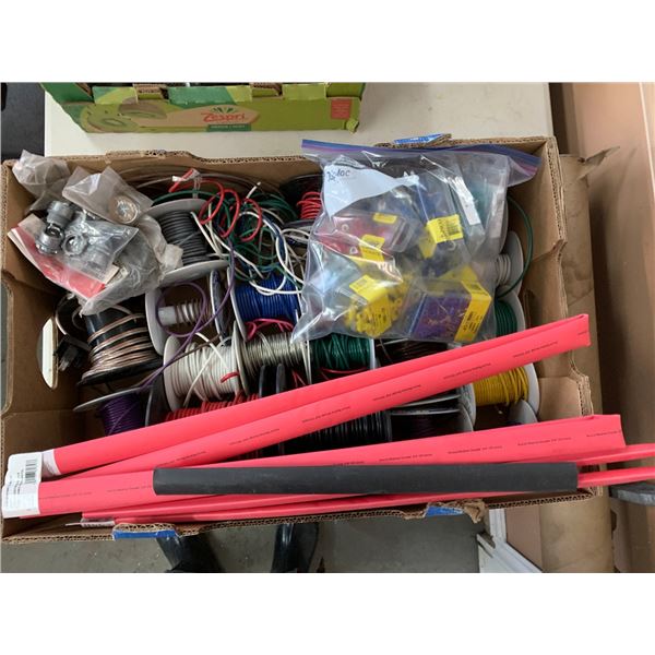 LARGE LOT OF ASSORTED WIRING & HEAVY-DUTY ELECTRICAL CABLE