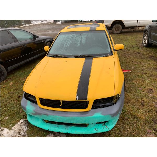 1997 AUDI A4 - MODEL RS -YELLOW - VIN WAUCB88D3VA039936 5-DOOR SEDAN - APPROX 179,837 MILES