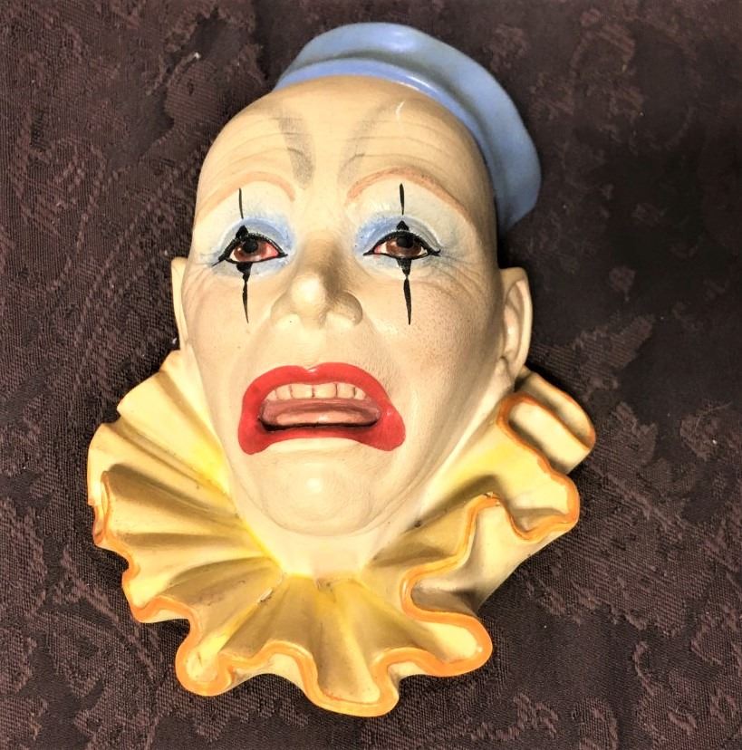 Vintage Bossons Clown Head Wall Mask, No.4 Legend Products