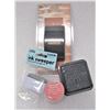 Image 1 : Tim Holtz - NEW - Distress Embossing Ink, Embossing Powder: Worn Lipstick, and Sanding Grip