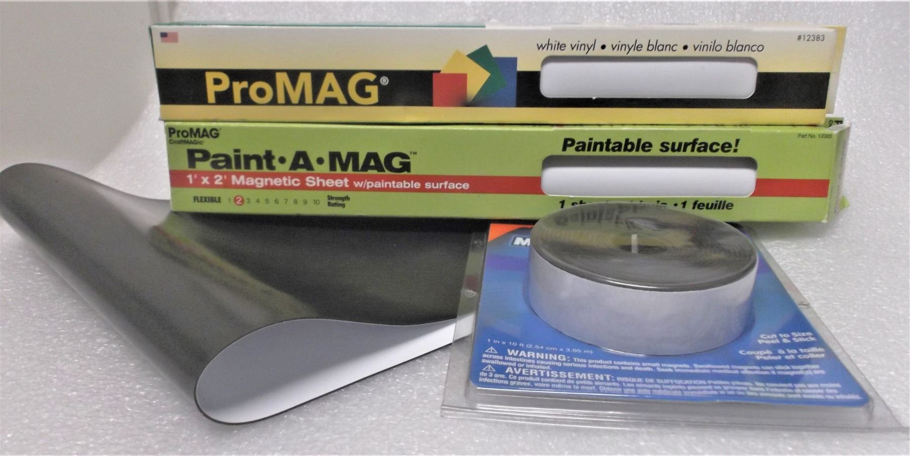 Two Sheets of ProMAG Magnetic Sheets, an additional sheet, and an Elmer ...