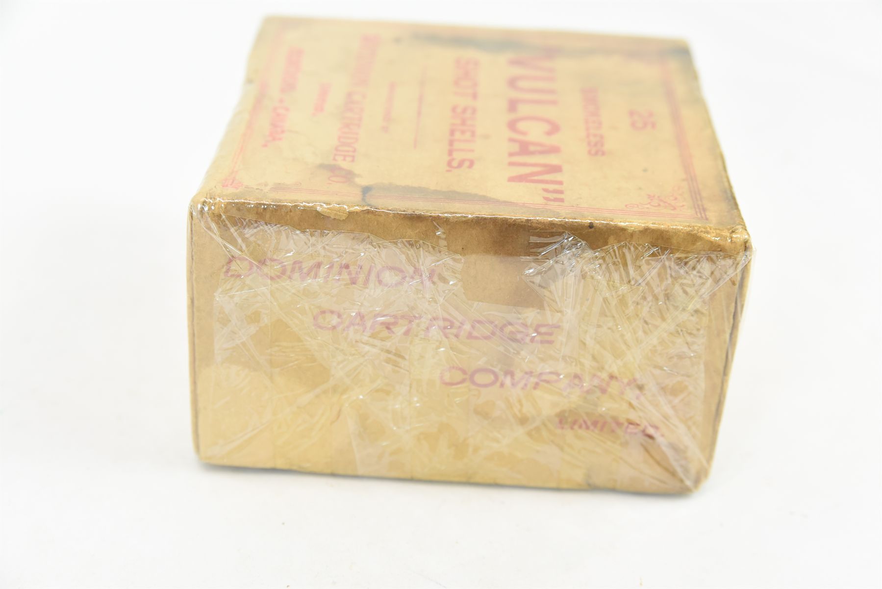 Vintage Dominion Cartridge Company Vulcan Shotgun Shell 10 Gauge Box