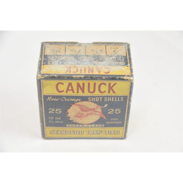 Empty Vintage CIL Canuck Shotgun Shell Box 12 Gauge Standard Trap