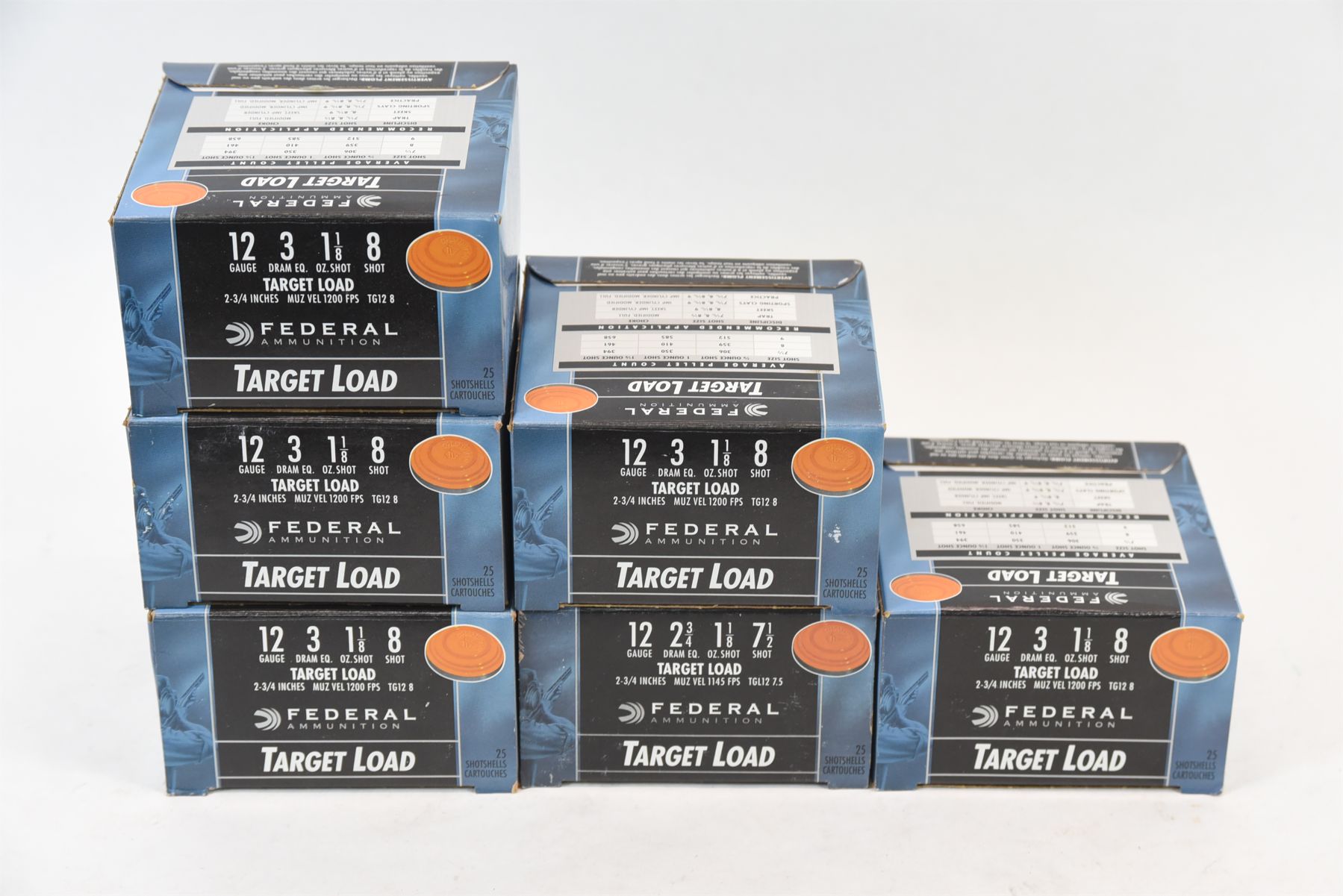 150 Rounds Federal 12 Gauge Shotgun Shells 2-3/4