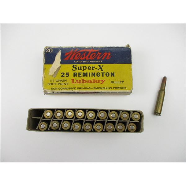 PETERS .25 REM COLLECTIBLE AMMO