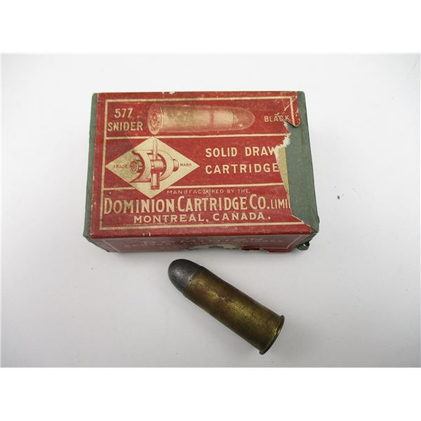 DOMINION .577 SNIDER COLLECTIBLE AMMO