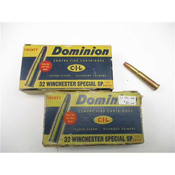 DOMINION .32 WIN SPECIAL AMMO LOT