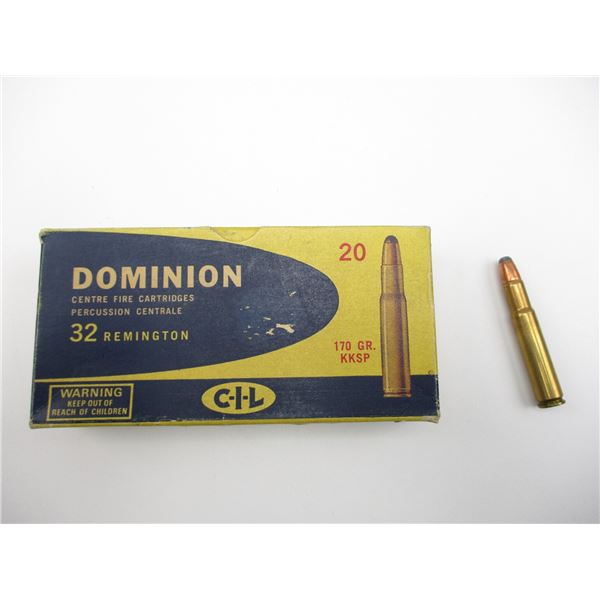 DOMINION .32 REM COLLECTIBLE AMMO